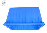 W140 वस्त्र प्लास्टिक बिन बक्से, नीले / लाल औद्योगिक स्टैकिंग बड़े प्लास्टिक टब